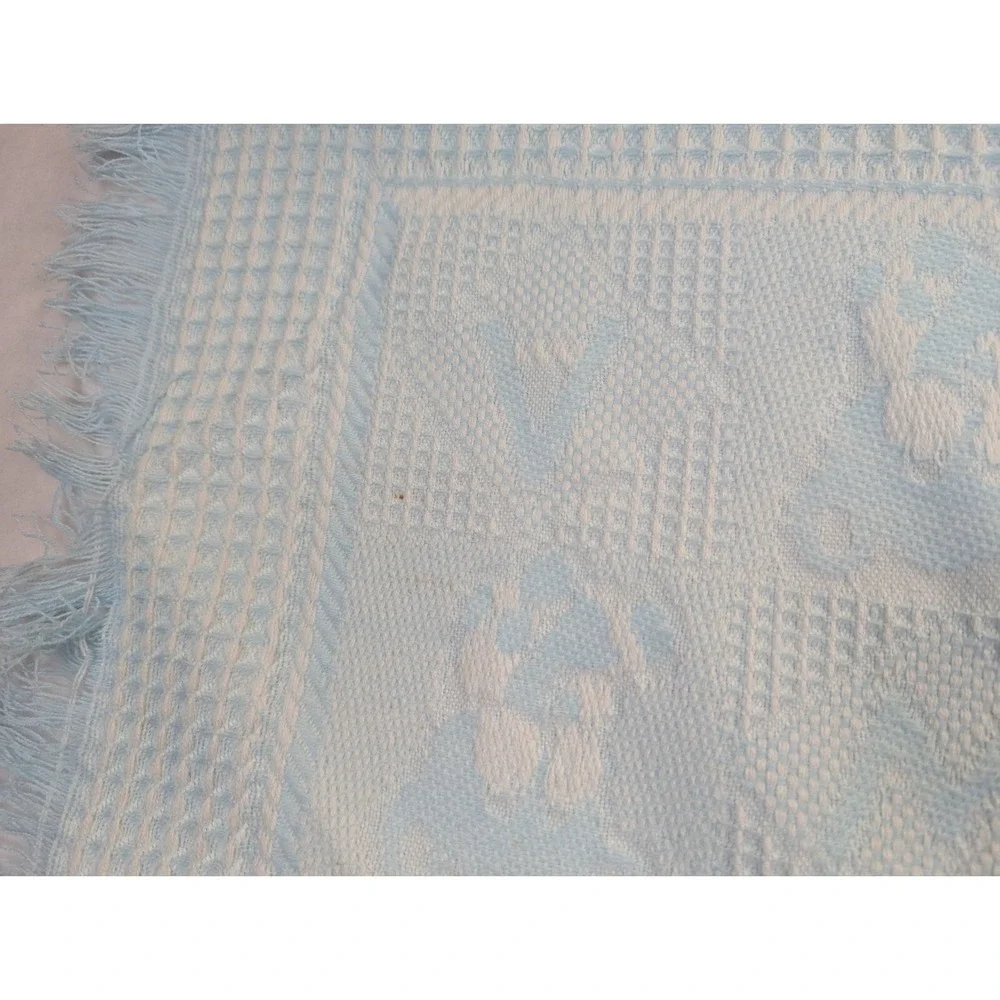 Up Scale Blue Acrylic Baby Blanket‎